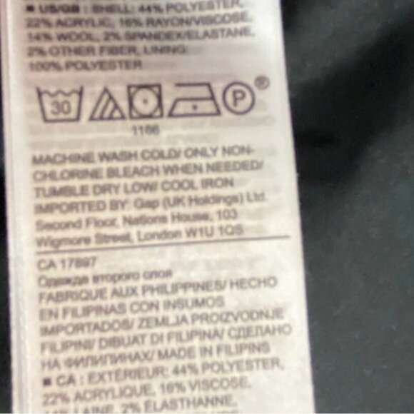 Banana Republic Navy Plaid Knee Length Gray Dress. Size 8 - Picture 4 of 4